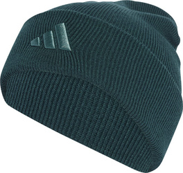 Czapka adidas New Logo Beanie Cuff zielona JX5747