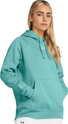 Bluza damska Under Armour Rival Flecce Hoodie miętowa 1379500 482