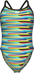 Damski Strój Kąpielowy Women's Arena Racing Stripe Swimsuit Xcr  dress blues rozmiar 38
