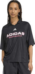 Koszulka damska adidas Tiro Q4 Polo czarna JN2749