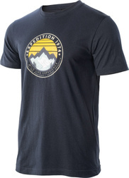 Męska koszulka z krótkim rękawem t-shirt bawełniany Zergo granat rozmiar XXXL