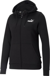 Bluza damska Puma ESS Small Logo Full-Zip Hoodie czarna 586811 01
