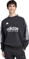 Bluza męska adidas House of Tiro Fleece czarno-biała IW0172