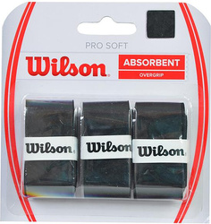 Owijka Wilson Pro Soft Absorbent Overgrip czarna 3szt WRZ4040