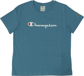 Koszulka damska Champion SS Tee niebieska 117534 BS099