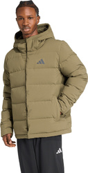 Kurtka męska adidas Helionic Climawarm Hoodie oliwkowa JX0580