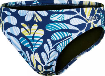 Męskie kąpielówki Speedo ESCAPE 5CM BRF AM ammonite blue/aquarium/white/spritz rozmiar 40