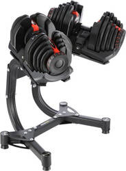 Zestaw stojak hantle powlekane gumowane regulowane HMS