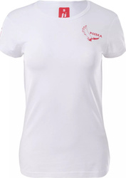 Damska koszulka bluzka z krótkim rękawem bawełniana Huari Poland Fan rozmiar M