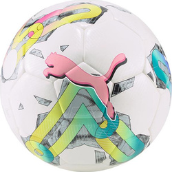 Piłka nożna Puma Orbita 5 HYB biało-zielono-różowa 083783 01