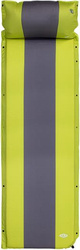 Mata samopompująca kempingowa turystyczna z poduszką Nils Camp NC4349 zielono-szara 193x58x3 cm