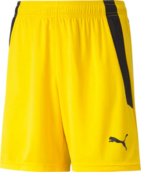 Spodenki dla dzieci Puma teamLIGA Shorts Jr Cyber żółte 704931 07