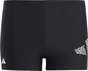 Spodenki kąpielowe dla dzieci adidas 3 Bar Logo czarne HR7480