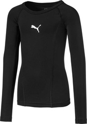 Koszulka dla dzieci Puma Liga Baselayer Tee LS czarna 655921 03