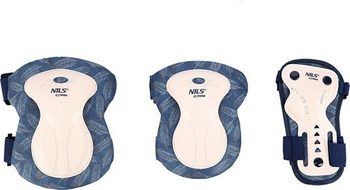 Zestaw ochraniaczy dla młodzieży na rolki deskorolkę hulajnogę Nils Extreme H727 różowe rozmiar L