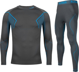 Bielizna termoaktywna męska Alpinus Active Base Layer Set szara GT43880