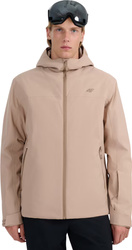 Kurtka narciarska męska 4F M0787 beżowa 4FWAW25TTJAM0787 83S