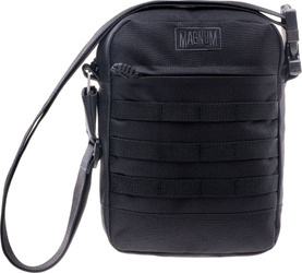 Saszetka torebka nerka biodrowa na ramię Magnum Larus czarna