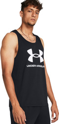 Koszulka męska Under Armour Sportstyle Logo Tank czarna 1382883 001