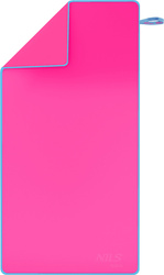 Ręcznik z mikrofibry szybkoschnący Nils Aqua NAR11 różowy 70x140 cm