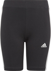 Spodenki dla dzieci adidas Essentials 3-Stripes Cotton Bike Tights czarne IC3628