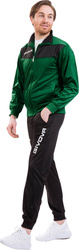 Dres treningowy piłkarski komplet bluza spodnie Givova Tuta Visa Triacetato zielono-czarny TR018 1310