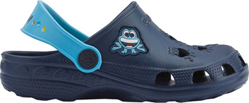 Chodaki sandały klapki dla dzieci Coqui Little Frog granatowo-niebieskie 8701-100-2118A