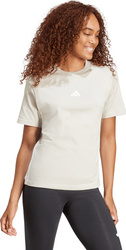 Koszulka damska adidas Essentials 3-Stripes Cotton szara JE1237