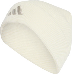Czapka adidas New Logo Beanie Cuff kremowa JX5745