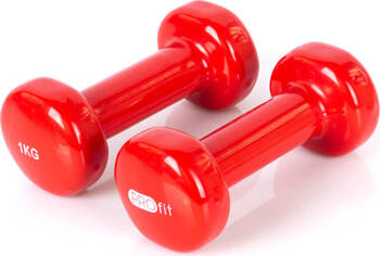 Hantle winylowe Profit czerwone 2x1 kg DK 4102