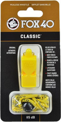 Gwizdek Fox 40 Classic Safety żółty   sznurek 9903-0208