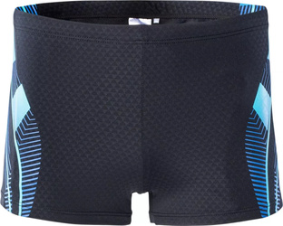 Męskie bokserki kąpielowe Aquawave CARBO black carbo/victoria blue line print rozmiar XXL