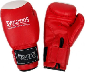 Rękawice bokserskie Evolution syntetyczne PRO RB-2110,2112 czerwone