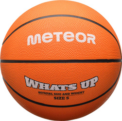 Piłka do koszykówki koszykowa Meteor What's Up pomarańczowa 16831