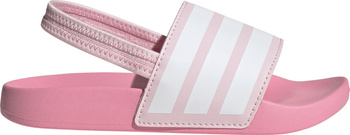 Klapki dla dzieci adidas Adilette Estrap różowe JR5331
