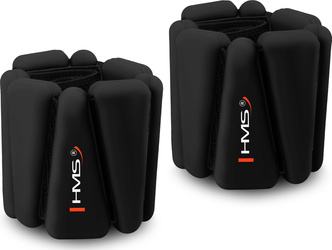 Silikonowe obciążniki do ćwiczeń na kostki i nadgarstki HMS snk01 black