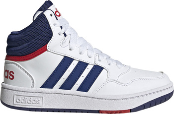 Buty dziecięce adidas Hoops Mid biało-niebieskie GZ9647
