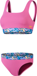 Damski Strój Kąpielowy Textd Deep U-bk 2pc Af  purple rozmiar 32