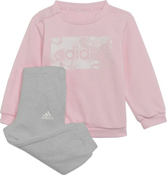 Dres dla dzieci adidas I Lin ft Jogger różowo-szary H65821