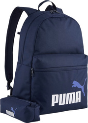 Plecak szkolny miejski sportowy Puma Phase Set piórnik granatowy 91191 03