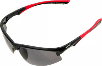 Okulary przeciwsłoneczne polaryzacja Hi-tec Rewel G200-4 połysk czarno-czerwone   pokrowiec