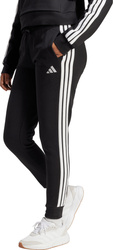 Spodnie damskie adidas Essentials 3-Stripes Fleece Slim czarno-białe JX2543