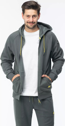 Męska bluza z kapturem rozpinana mikropolar bawełniana Elbrus Frane rozmiar XL