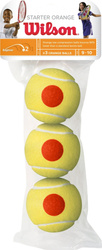 Piłki do tenisa ziemnego Wilson Starter Tour Orange 3 sztuki żółte WRT137300