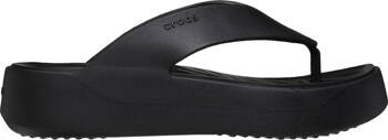 Klapki damskie Crocs Getaway Platform Flip czarne 209410 001