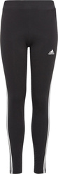 Legginsy dla dzieci adidas Essentials 3-Stripes Cotton Tights czarne IC3623
