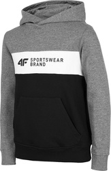 Bluza dla chłopca 4F czarno-szara HJZ22 JBLM003 24M