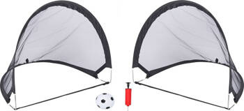 Zestaw 2 bramek do piłki nożnej Pop Up   akcesoria 80x60x60cm Dunlop 100982