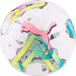 Piłka nożna Puma Orbita 6 MS biało-zielono-różowa 83787 01