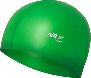 Czepek silikonowy Nils aqua nqc jednokolorowy gr02 zielony